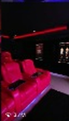 Red Leather Cinema Recliner Immersion