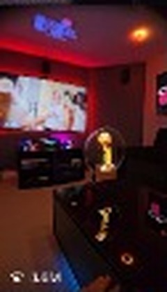 Championship Trophy Showcase & Screen Glow