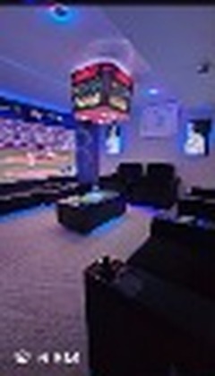 Overhead 4-Sided Jumbotron Arena Glow