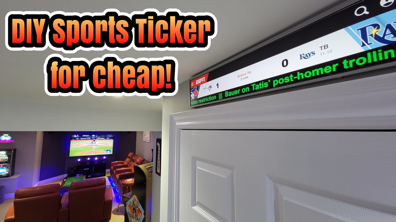 Build Your Own Epic Sports Ticker for Cheap! (DIY)